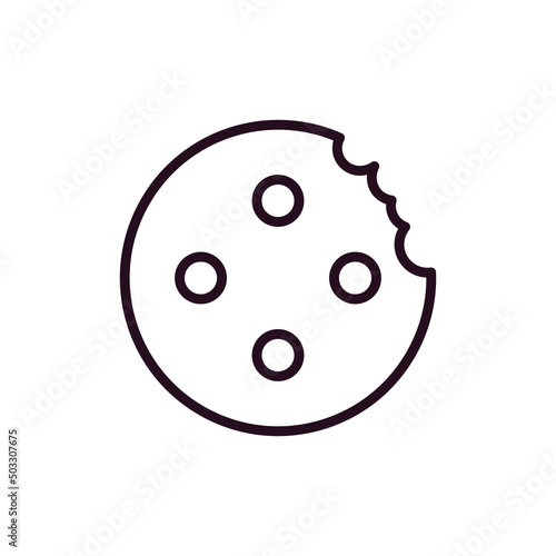 Marie Biscuit With Bite Icon