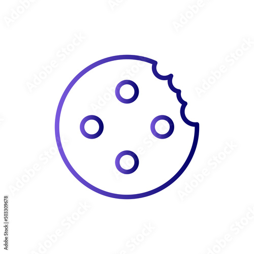 Marie Biscuit With Bite Icon