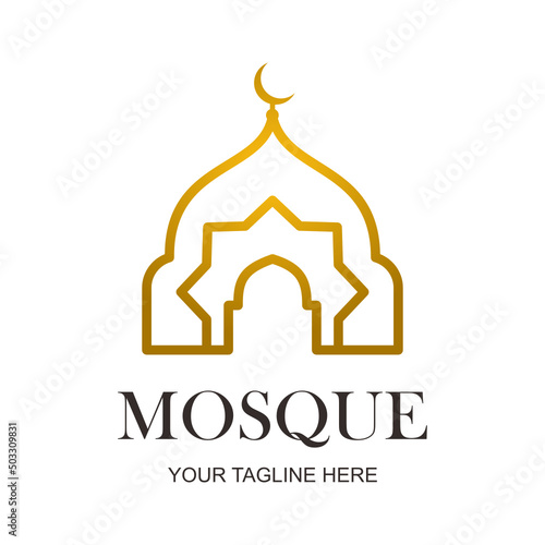 mosque vector logo