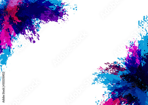Abstract vector splash and paint color background . Paint splash color. Vector illustration design background.