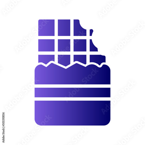 Chocolate Tablet With Bite Icon