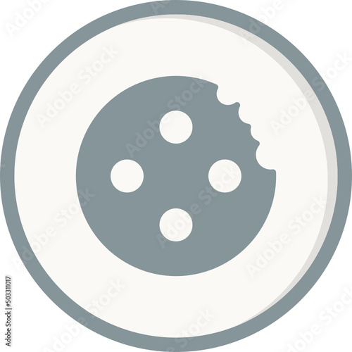 Marie Biscuit With Bite Icon