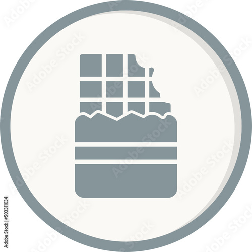 Chocolate Tablet With Bite Icon
