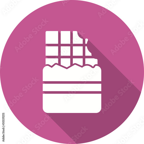 Chocolate Tablet With Bite Icon