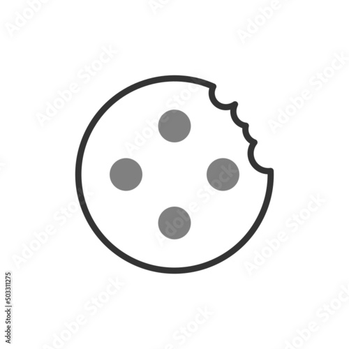 Marie Biscuit With Bite Icon