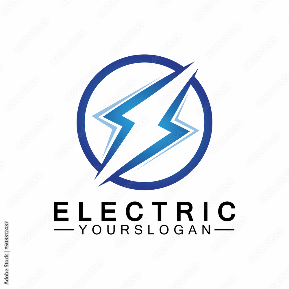lightning thunder bolt electricity logo design template lightning thunder bolt electricity logo design template