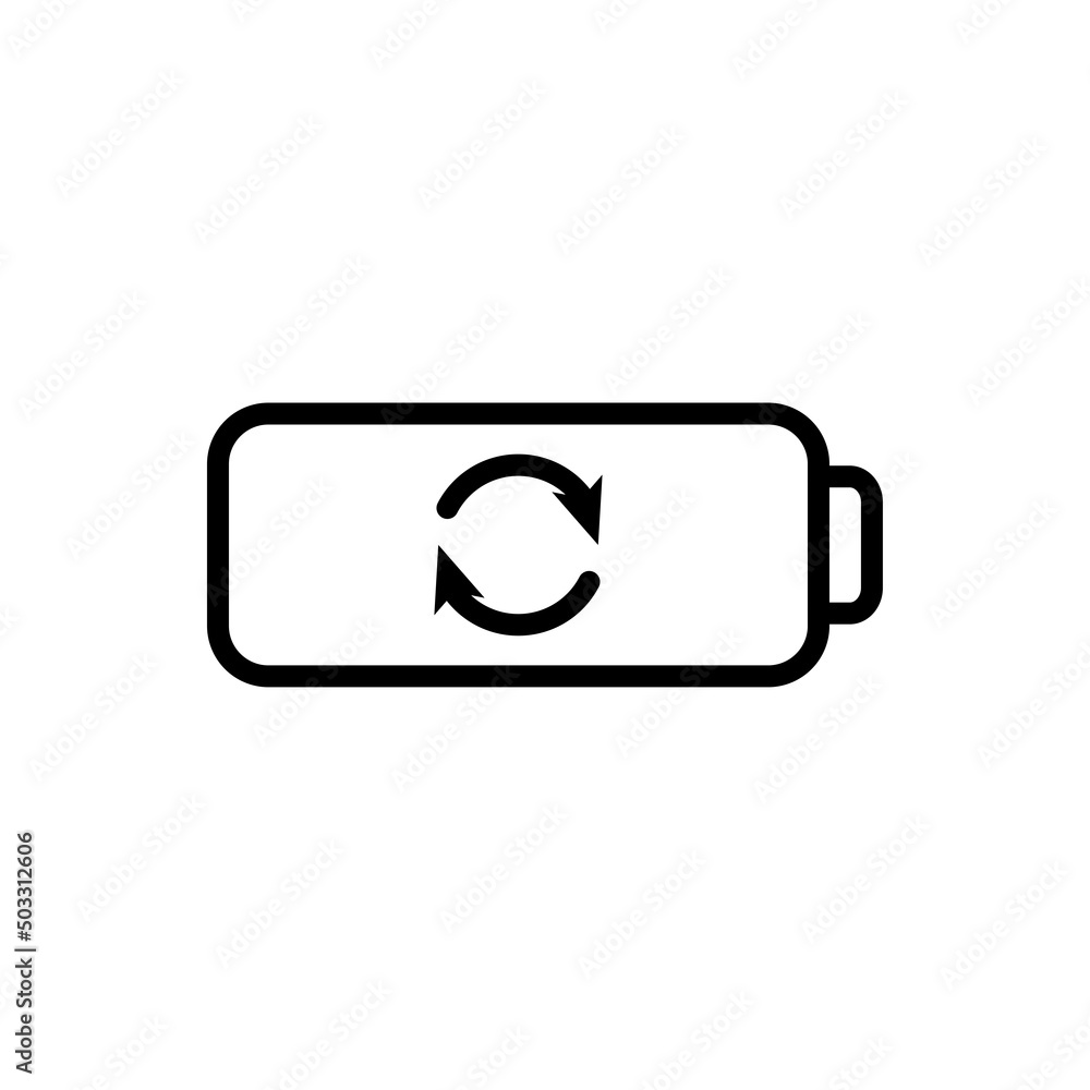 Battery, loading simple icon vector. Flat design Battery, loading simple icon vector. Flat design