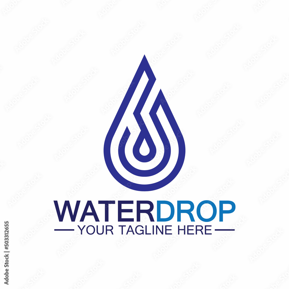 Water drop Logo Template vector illustration design Water drop Logo Template vector illustration design