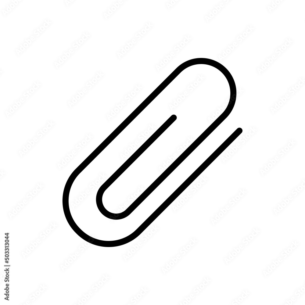 Clip simple icon vector. Flat design Clip simple icon vector. Flat design