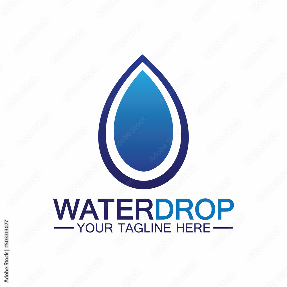 Water drop Logo Template vector illustration design
