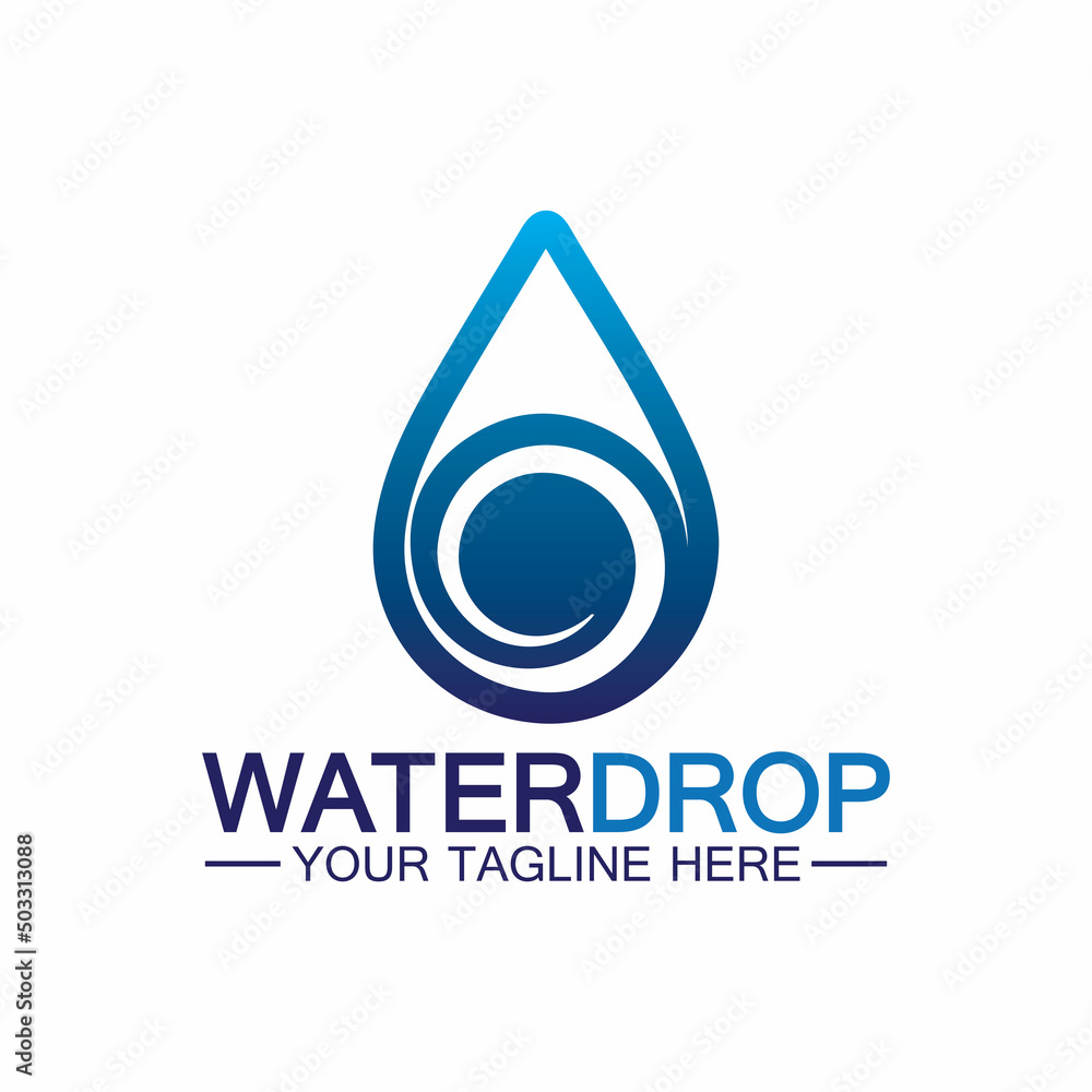 Water drop Logo Template vector illustration design Water drop Logo Template vector illustration design