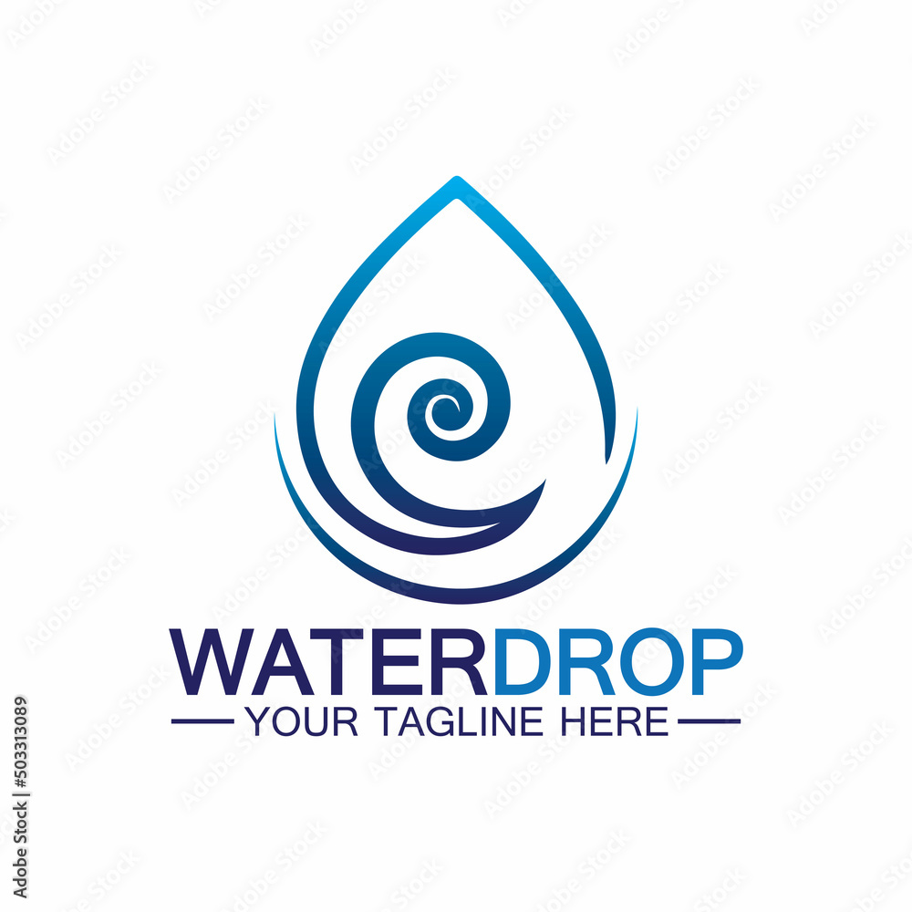 Water drop Logo Template vector illustration design Water drop Logo Template vector illustration design