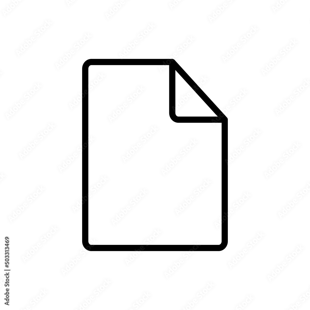 Document simple icon vector. Flat design Document simple icon vector. Flat design