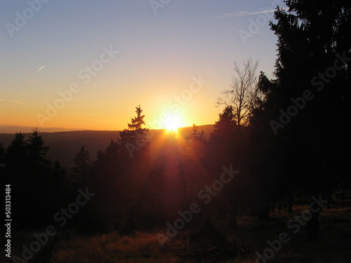 Sonnenuntergang  Abendstimmung  Th  ringen  Deutschland  Europa  -- Sunset  Evening mood  Thuringia  Germany  Europe