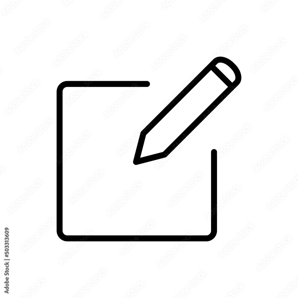 Edit simple icon vector. Flat design Edit simple icon vector. Flat design