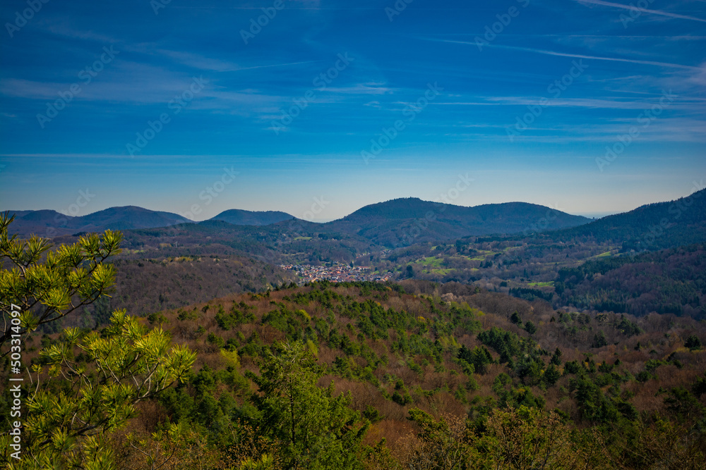Naklejka premium Blick vom Schweinsfels