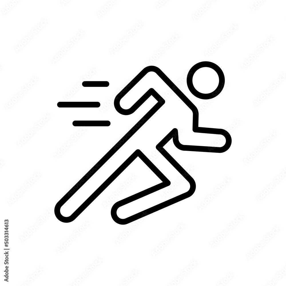 Runing man simple icon vector. Flst design Runing man simple icon vector. Flst design