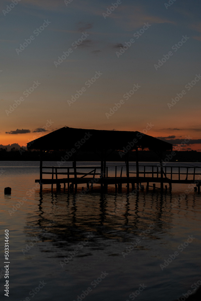 Sunset in the middle of nature is amazing Sunset in the middle of nature is amazing