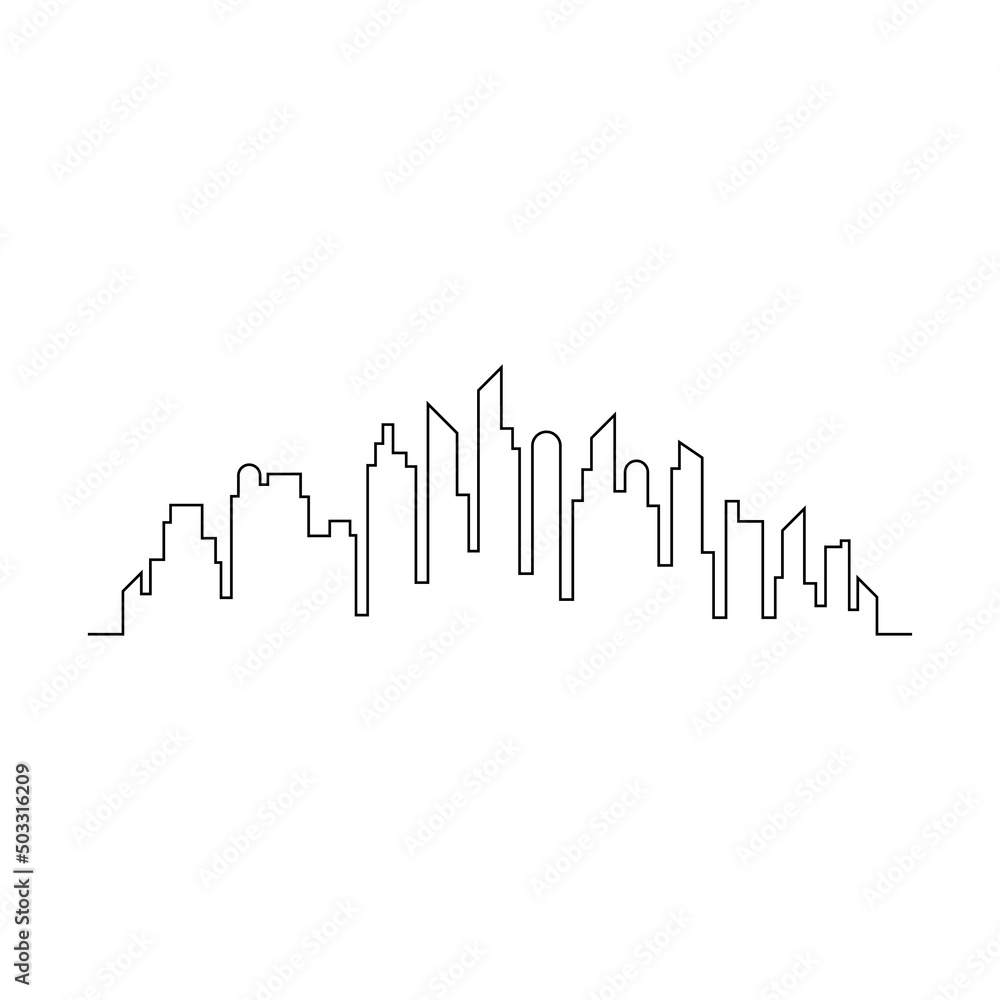 Obraz premium modern city skyline design vector