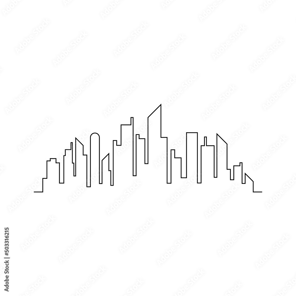 Fototapeta premium modern city skyline design vector