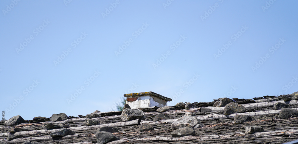 chimney on roof of the house chimney on roof of the house