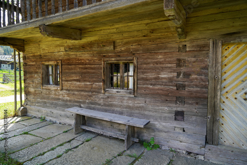 old abandoned wooden house