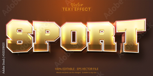 Sport text effect, editable team text and game text style