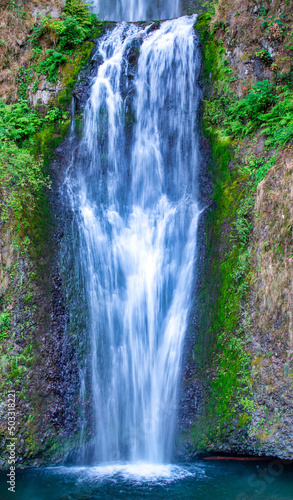 Multnomah Falls is a waterfall located on Multnomah Creek in the © jovannig