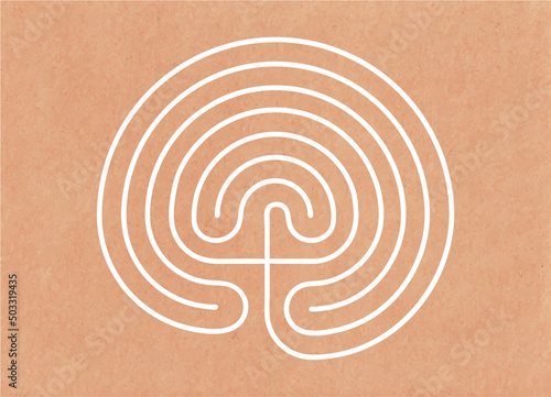 Crete traditional symbol. Greek ancient figure symbol