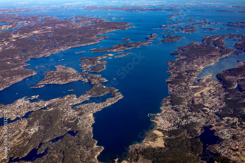 SWEDEN ISLAND WORLD. AERIAL VIEW LANDSCAPE