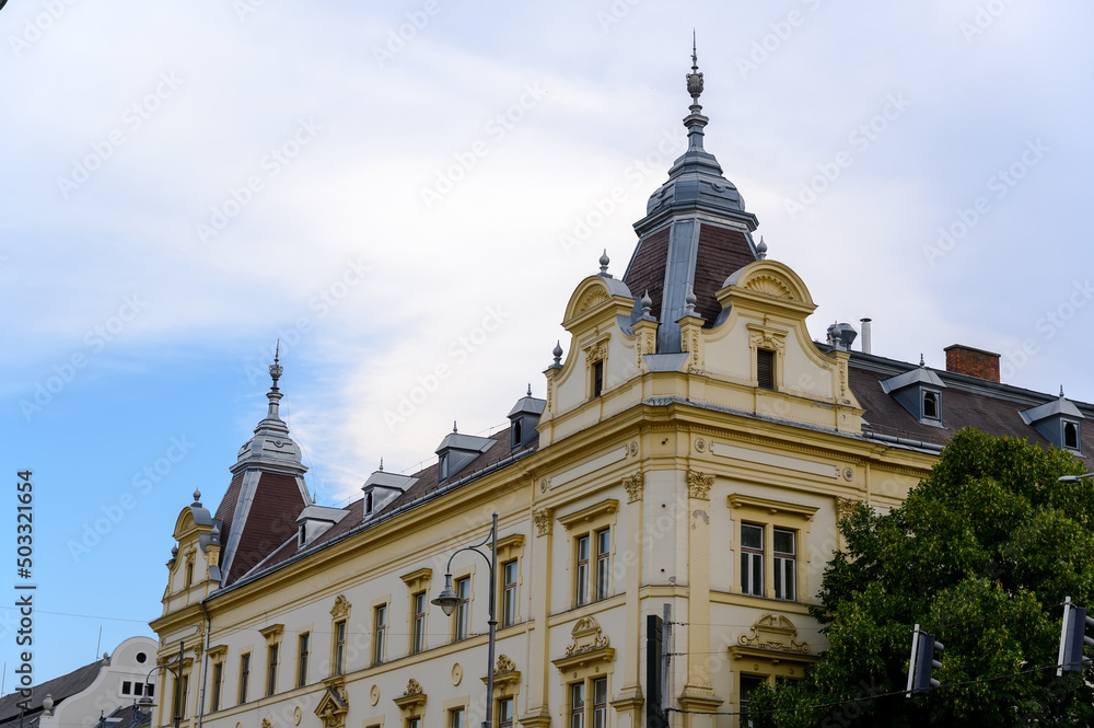 Historic architecture in Zalaegerszeg