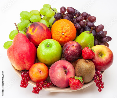 fresh fruits and colorful vegetables