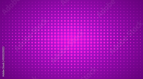 Purple pop art background with circles