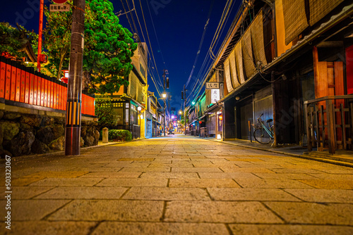 Photography street in the night