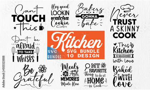 Kitchen SVG Design Bundle.