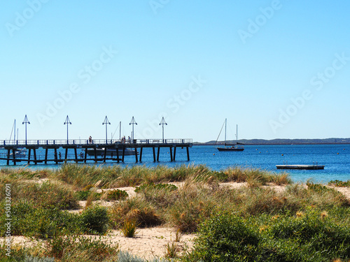 jetty at beautiful Rockingham beach in Western Australia