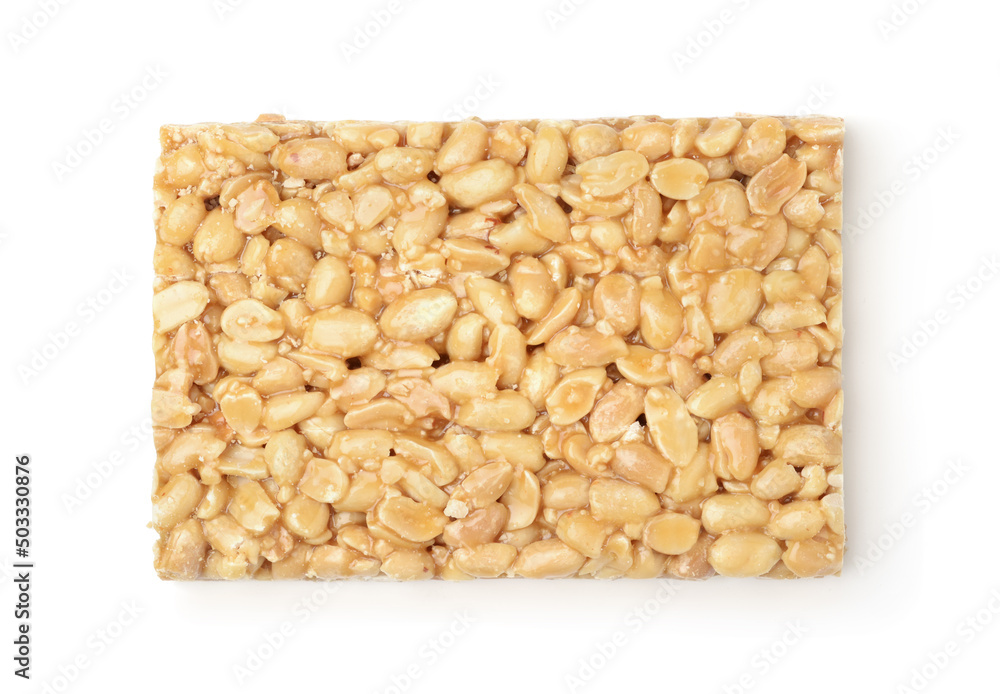 Peanut bar isolated on white. Peanut bar isolated on white.