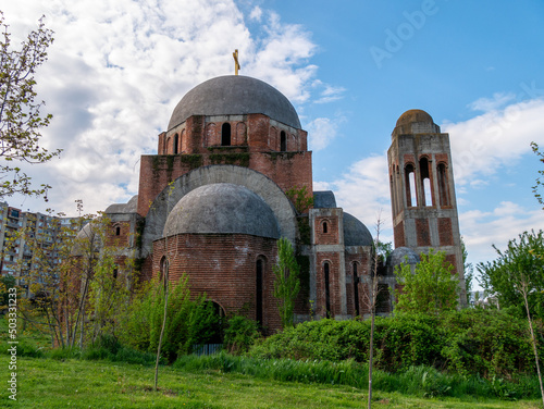 Church of Christ the Saviour, Pristina, Kosovo on a clear morning