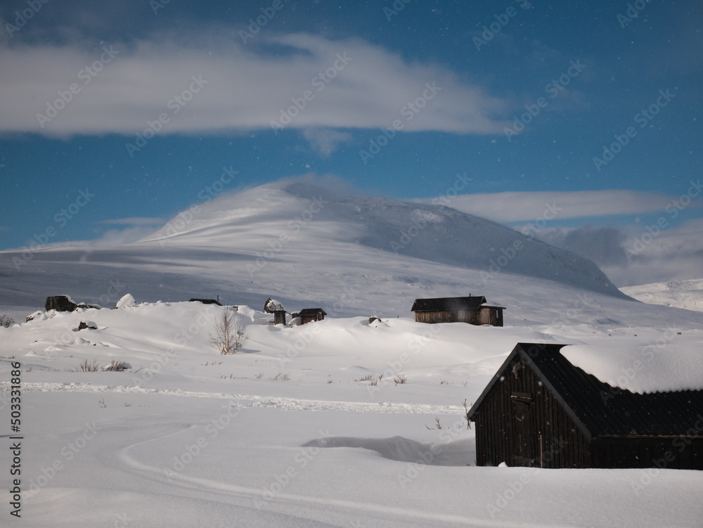 Sami village in the Swedish mountains