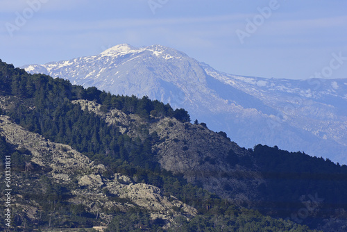 Sierra de Guadarrama nevada Parque nacional Madrid