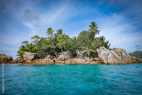 St Pierre island in Seychelles, off the coast of Praslin island