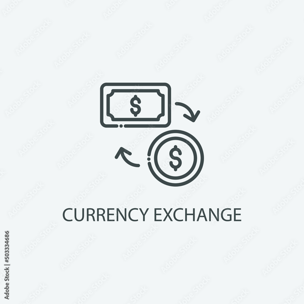 Currency_exchange vector icon illustration sign Currency_exchange vector icon illustration sign