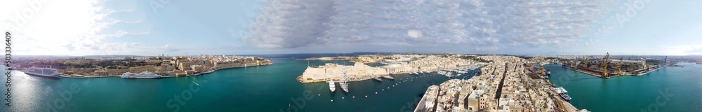 Aerial view of Senglea, Malta
