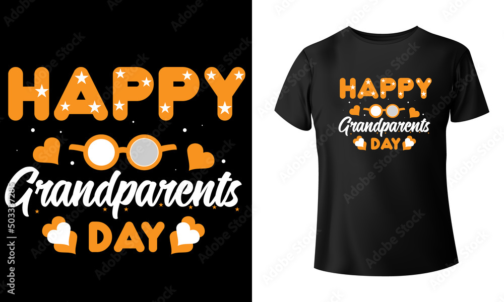 Happy Grandparents Day T-Shirt Design Happy Grandparents Day T-Shirt Design
