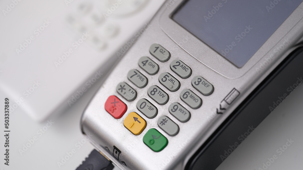 Terminal for non-cash payment by bank credit card Terminal for non-cash payment by bank credit card