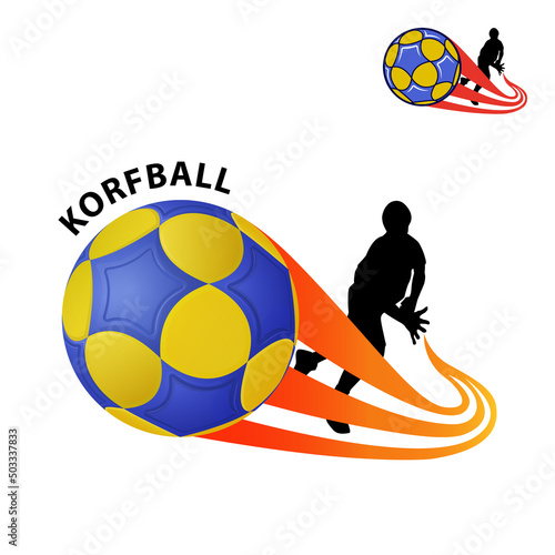 Korfball Logo korfball. Logo korfball team or tournament. photo