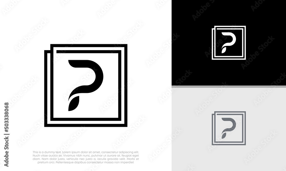 Initials P logo design. Initial Letter Logo.
Initials P logo design. Initial Letter Logo.