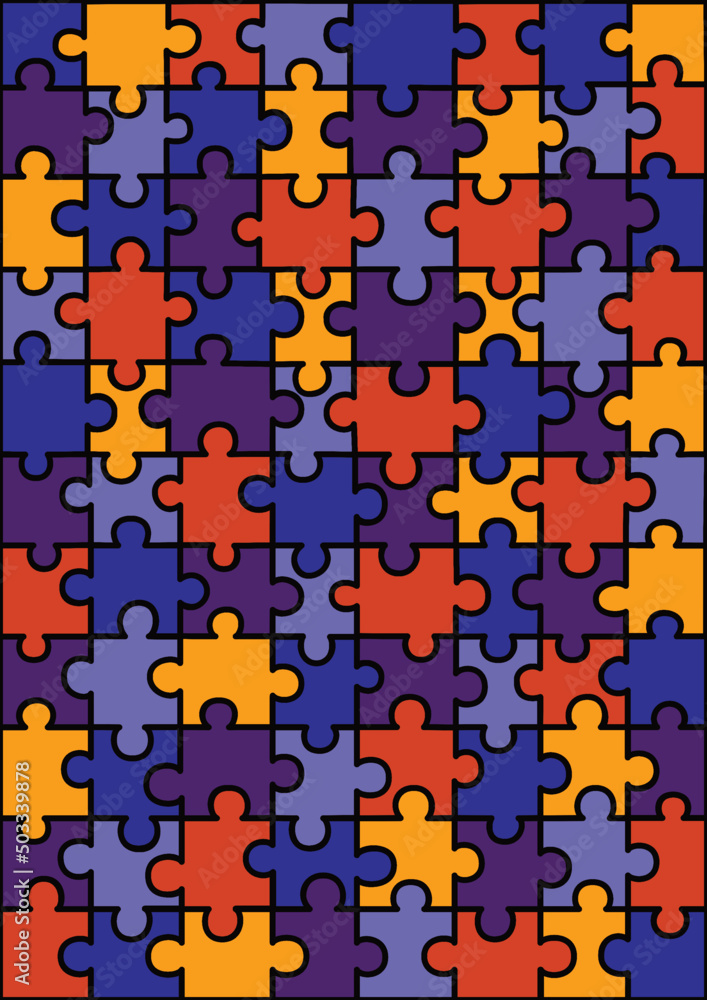 Editable puzzle pattern background and wallpaper.