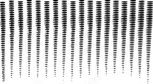 Monochrome texture composed of irregular graphic elements. Distressed uneven grunge background. Abstract vector illustration. Overlay for interesting effect and depth. Isolated on white background.