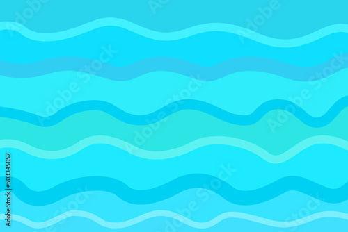 Abstract nautical wallpaper of the surface. Wavy sea background. Pattern with lines and waves. Multicolored texture. Decorative style. Doodle for design